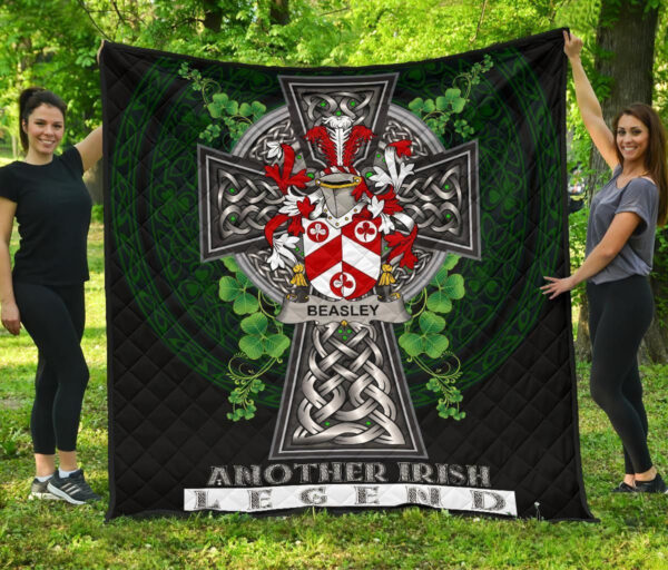 Beasley Ireland Premium Quilt Family Crest Ireland Legend