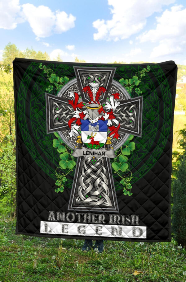 Lenihan or O'Lenaghan Ireland Premium Quilt Family Crest Ireland Legend - Image 4