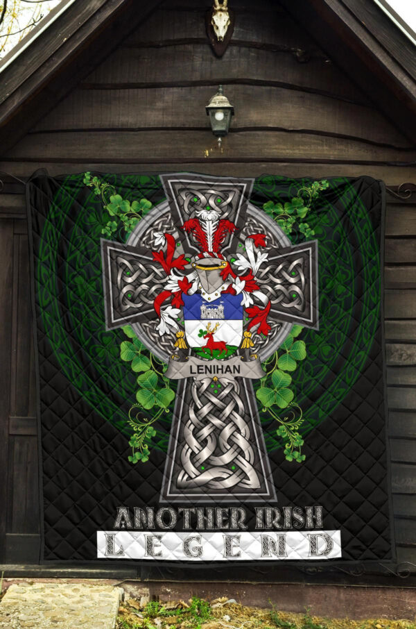 Lenihan or O'Lenaghan Ireland Premium Quilt Family Crest Ireland Legend - Image 5