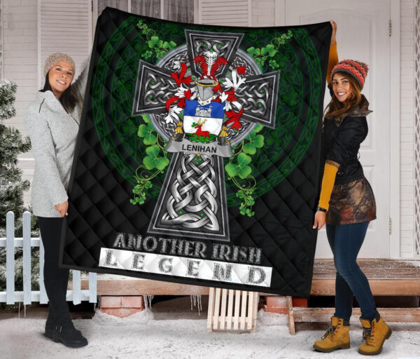 Lenihan or O'Lenaghan Ireland Premium Quilt Family Crest Ireland Legend - Image 2