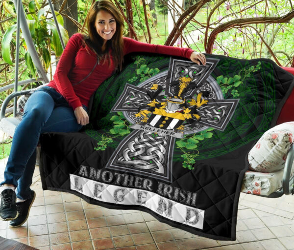 Kelleher or O'Kelleher Ireland Premium Quilt Family Crest Ireland Legend - Image 7