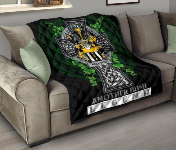 Kelleher or O'Kelleher Ireland Premium Quilt Family Crest Ireland Legend - Image 9