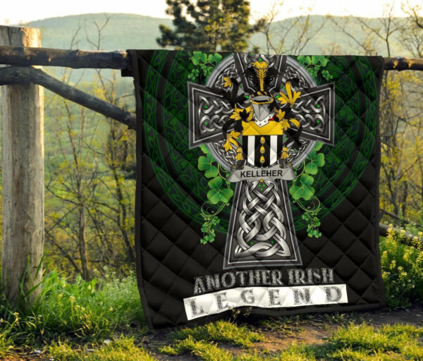 Kelleher or O'Kelleher Ireland Premium Quilt Family Crest Ireland Legend - Image 8