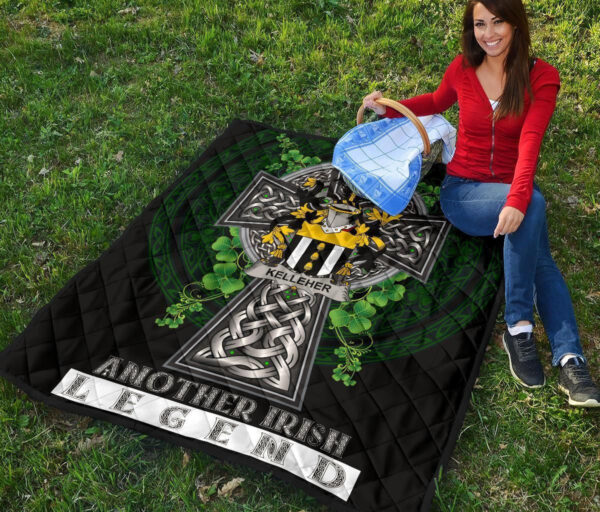 Kelleher or O'Kelleher Ireland Premium Quilt Family Crest Ireland Legend - Image 6