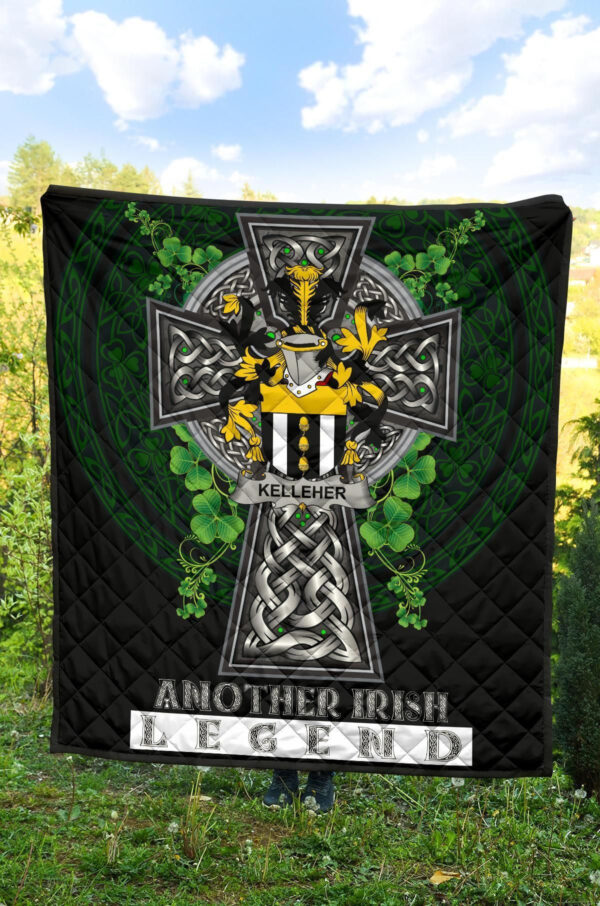 Kelleher or O'Kelleher Ireland Premium Quilt Family Crest Ireland Legend - Image 4