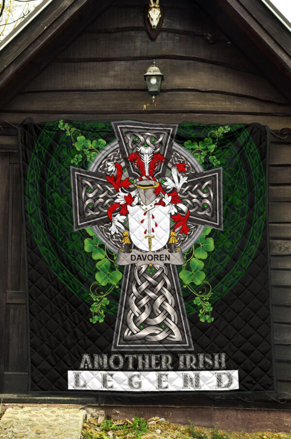 Davoren or O'Davoren Ireland Premium Quilt Family Crest Ireland Legend - Image 5