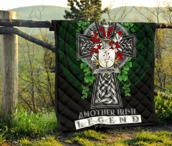 Davoren or O'Davoren Ireland Premium Quilt Family Crest Ireland Legend - Image 8