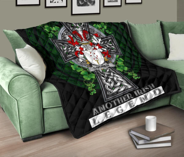 Davoren or O'Davoren Ireland Premium Quilt Family Crest Ireland Legend - Image 10