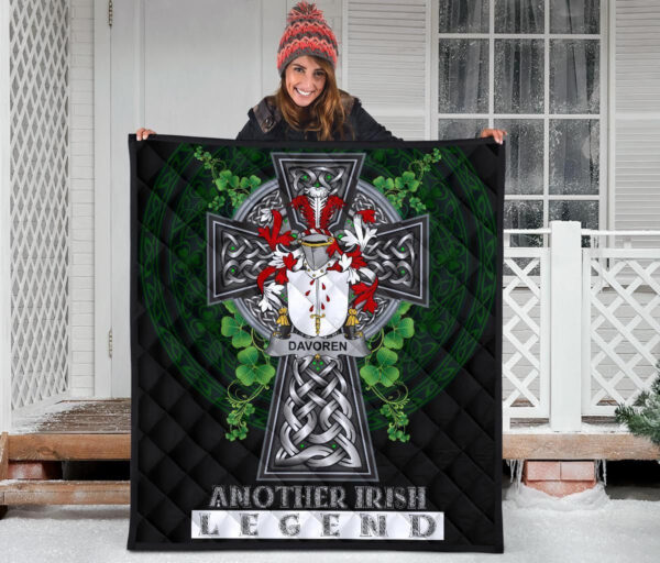 Davoren or O'Davoren Ireland Premium Quilt Family Crest Ireland Legend - Image 3