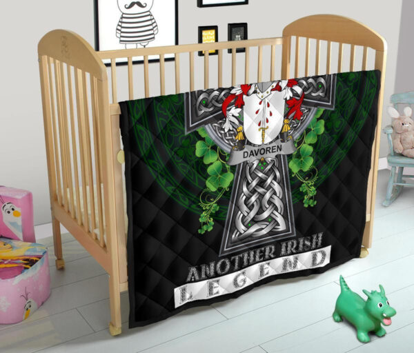 Davoren or O'Davoren Ireland Premium Quilt Family Crest Ireland Legend - Image 12