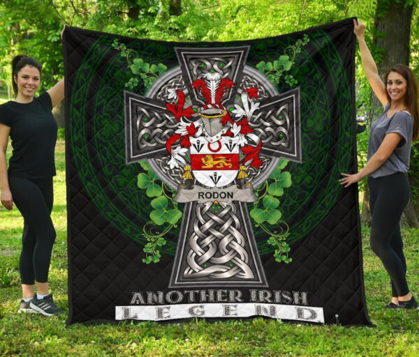 Rodon or Rodden Ireland Premium Quilt Family Crest Ireland Legend