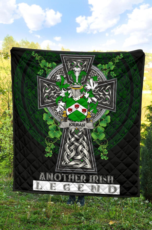 Kieran or O'Kieran Ireland Premium Quilt Family Crest Ireland Legend - Image 4