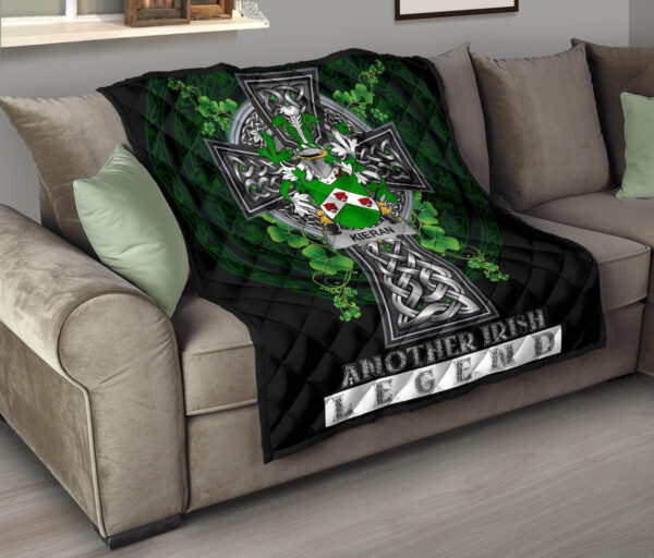 Kieran or O'Kieran Ireland Premium Quilt Family Crest Ireland Legend - Image 9