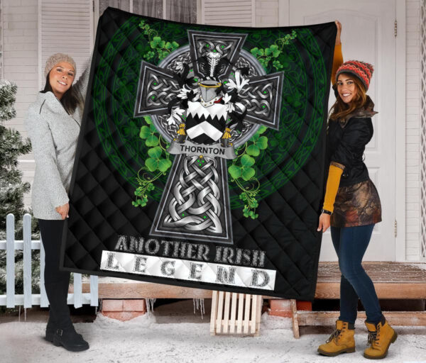 Thornton Ireland Premium Quilt Family Crest Ireland Legend - Image 2