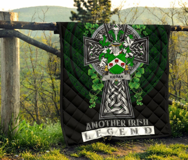 Kieran or O'Kieran Ireland Premium Quilt Family Crest Ireland Legend - Image 8