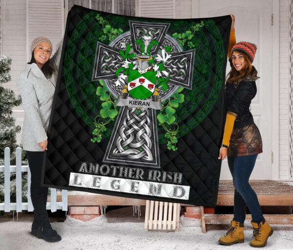 Kieran or O'Kieran Ireland Premium Quilt Family Crest Ireland Legend - Image 2