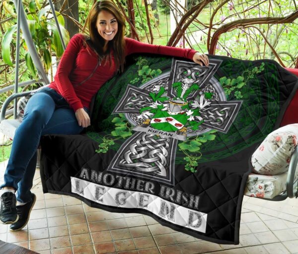 Kieran or O'Kieran Ireland Premium Quilt Family Crest Ireland Legend - Image 7