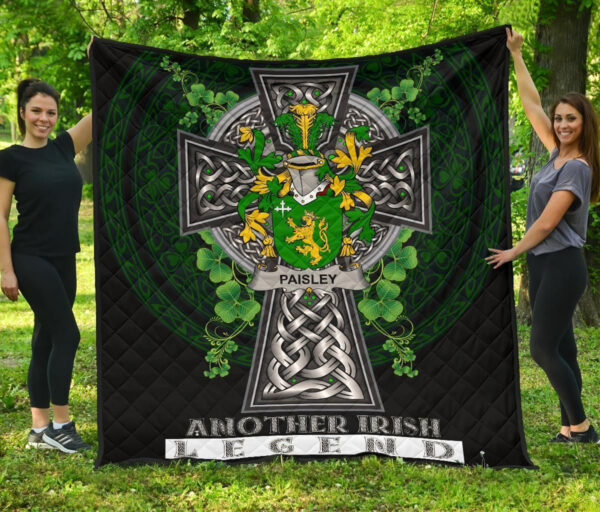 Paisley Ireland Premium Quilt Family Crest Ireland Legend