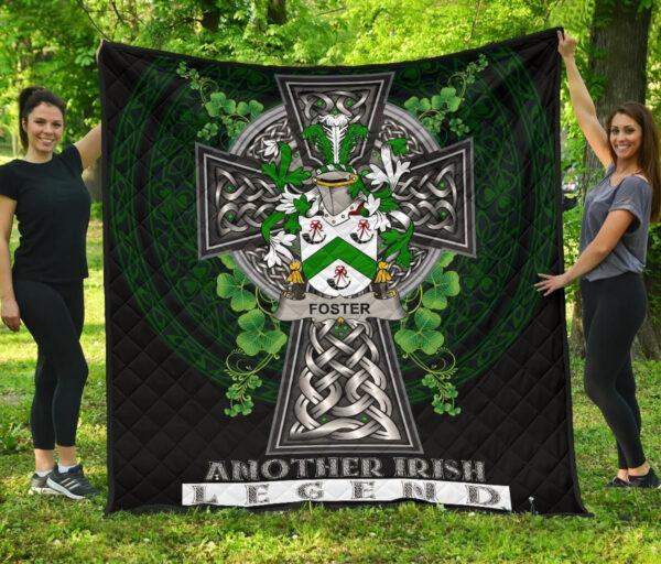 Foster Ireland Premium Quilt Family Crest Ireland Legend