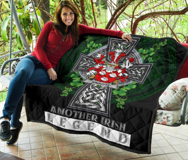 Sinnott or Synnott Ireland Premium Quilt Family Crest Ireland Legend - Image 7