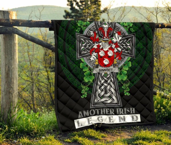 Sinnott or Synnott Ireland Premium Quilt Family Crest Ireland Legend - Image 8