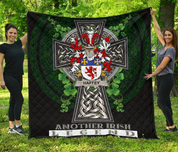 Haffey Ireland Premium Quilt Family Crest Ireland Legend