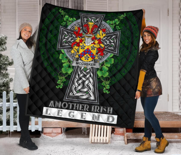 McCusker or Cosker Ireland Premium Quilt Family Crest Ireland Legend - Image 2