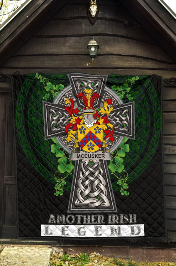 McCusker or Cosker Ireland Premium Quilt Family Crest Ireland Legend - Image 5