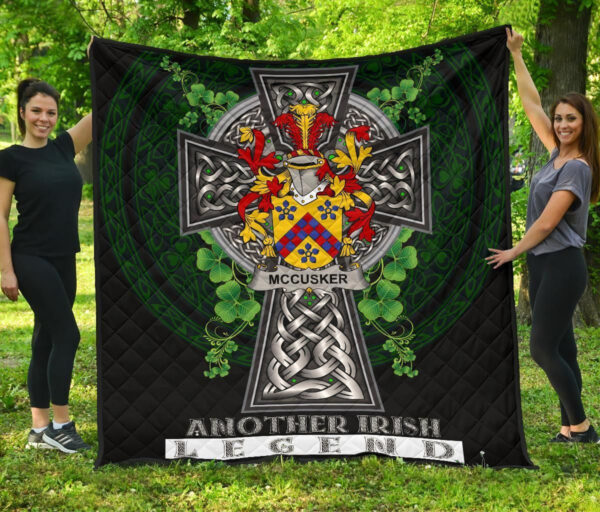 McCusker or Cosker Ireland Premium Quilt Family Crest Ireland Legend