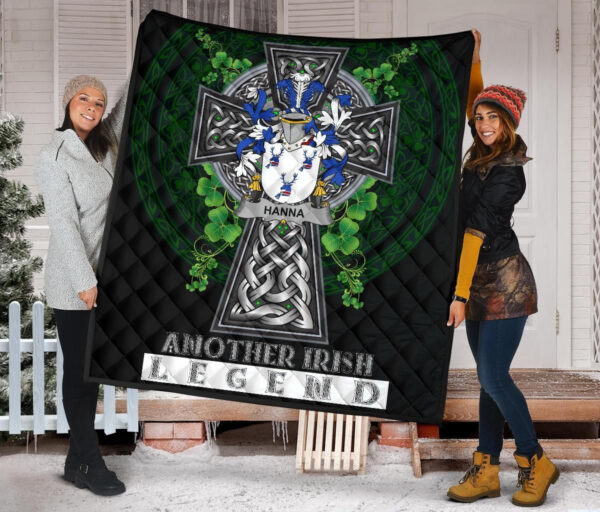 Hanna or O'Hanna Ireland Premium Quilt Family Crest Ireland Legend - Image 2