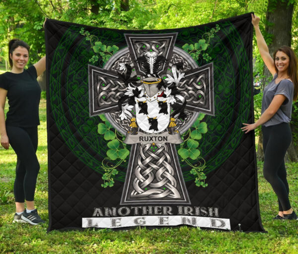 Ruxton Ireland Premium Quilt Family Crest Ireland Legend