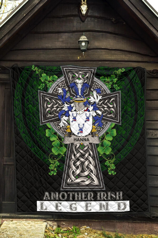 Hanna or O'Hanna Ireland Premium Quilt Family Crest Ireland Legend - Image 5