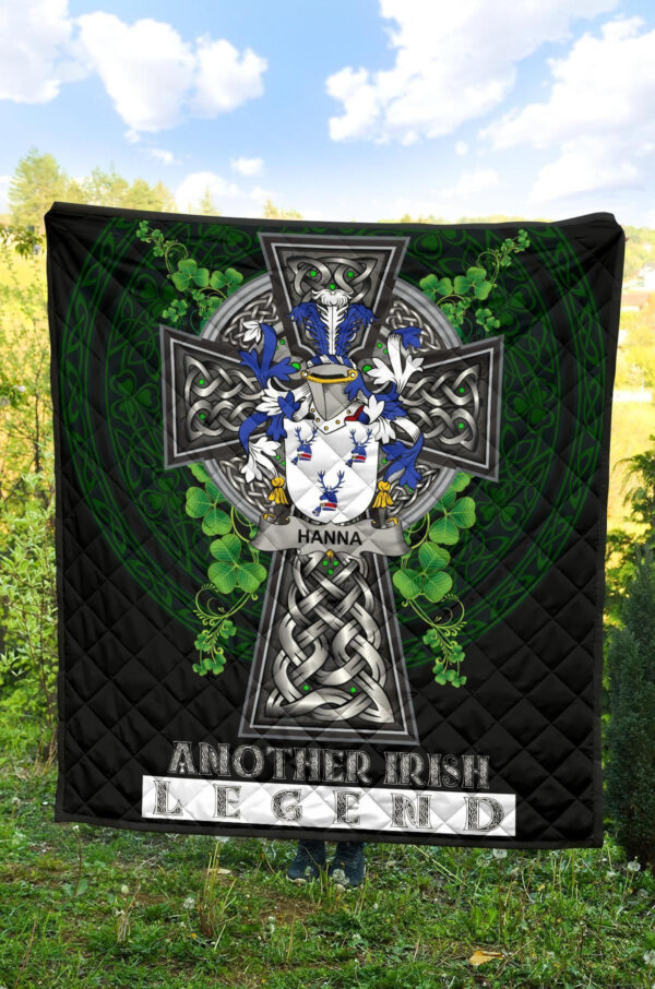 Hanna or O'Hanna Ireland Premium Quilt Family Crest Ireland Legend - Image 4