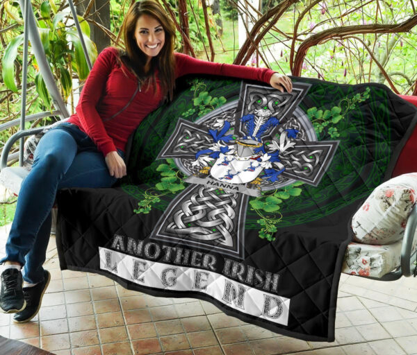 Hanna or O'Hanna Ireland Premium Quilt Family Crest Ireland Legend - Image 7