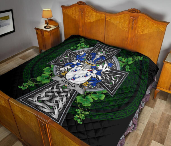 Hanna or O'Hanna Ireland Premium Quilt Family Crest Ireland Legend - Image 11