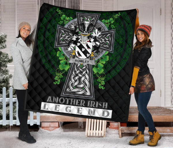 Rowley or O'Rowley Ireland Premium Quilt Family Crest Ireland Legend - Image 2