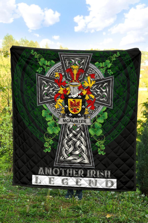 Alister or McAlister Ireland Premium Quilt Family Crest Ireland Legend - Image 4