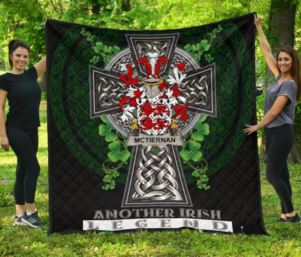 McTiernan or Kiernan Ireland Premium Quilt Family Crest Ireland Legend