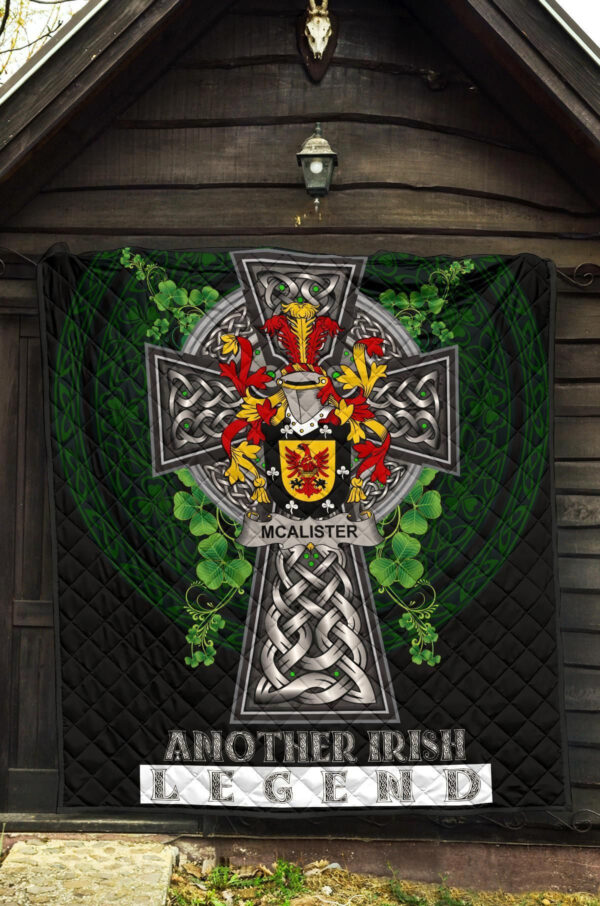 Alister or McAlister Ireland Premium Quilt Family Crest Ireland Legend - Image 5