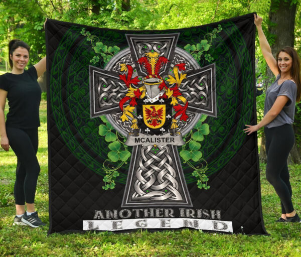 Alister or McAlister Ireland Premium Quilt Family Crest Ireland Legend