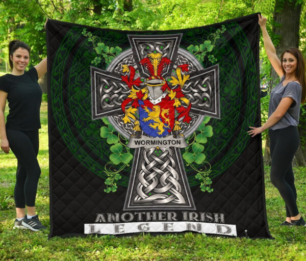 Wormington Ireland Premium Quilt Family Crest Ireland Legend