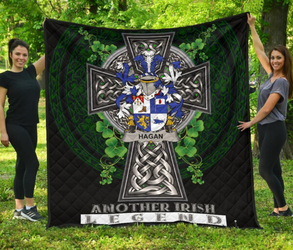 Hagan or O'Hagan Ireland Premium Quilt Family Crest Ireland Legend