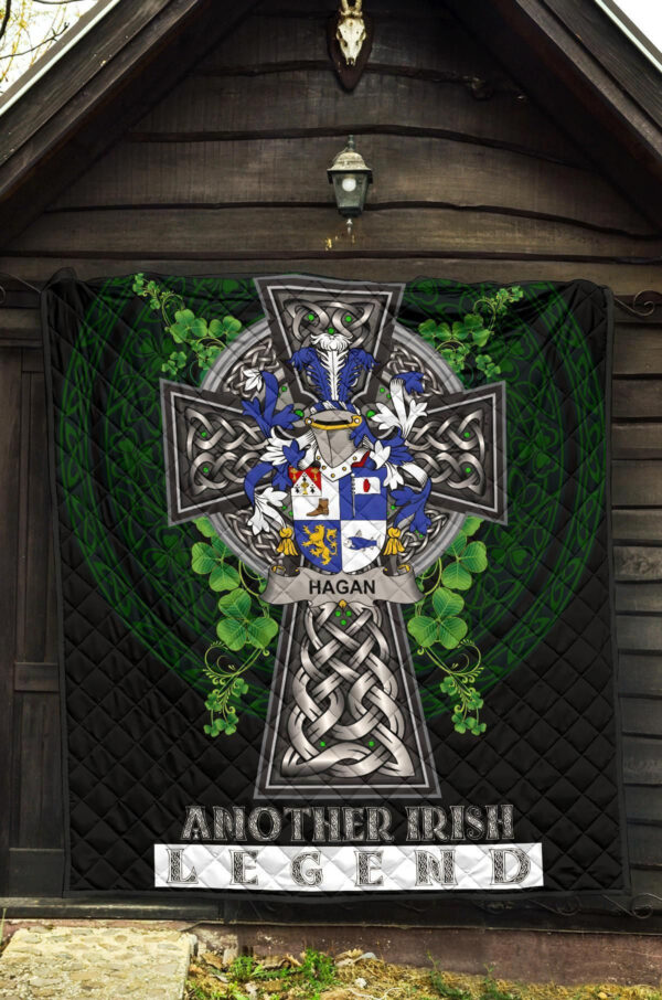 Hagan or O'Hagan Ireland Premium Quilt Family Crest Ireland Legend - Image 5