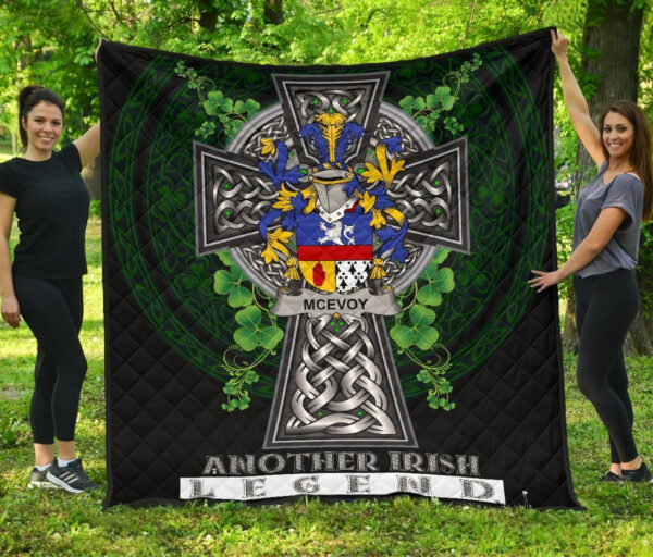 McEvoy or McKelvey Ireland Premium Quilt Family Crest Ireland Legend