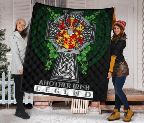 Clary or O'Clary. Ireland Premium Quilt Family Crest Ireland Legend - Image 2