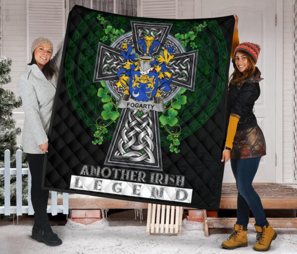 Fogarty or O'Fogarty Ireland Premium Quilt Family Crest Ireland Legend - Image 2