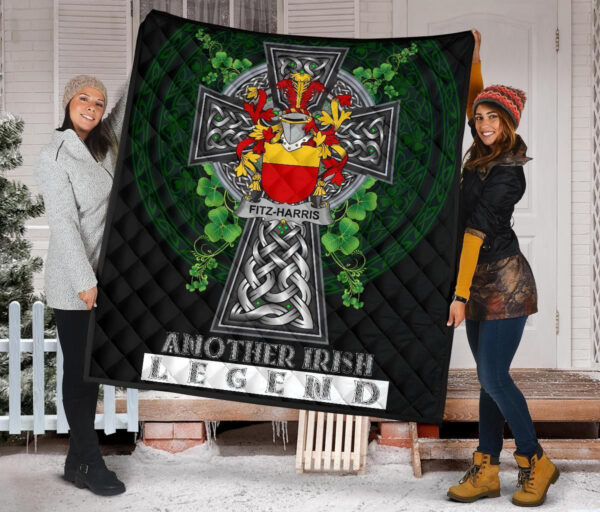 Fitz-Harris Ireland Premium Quilt Family Crest Ireland Legend - Image 2