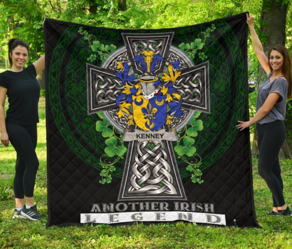 Kenney or O'Kenny Ireland Premium Quilt Family Crest Ireland Legend