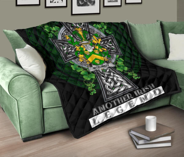 McCurdy or Curdy Ireland Premium Quilt Family Crest Ireland Legend - Image 10