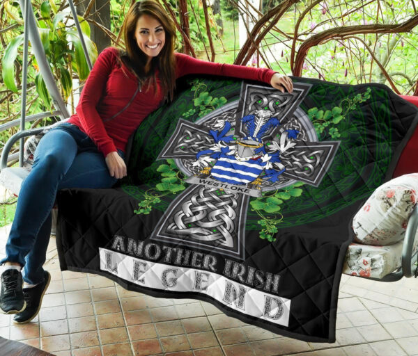 Westloke or Westlock Ireland Premium Quilt Family Crest Ireland Legend - Image 7